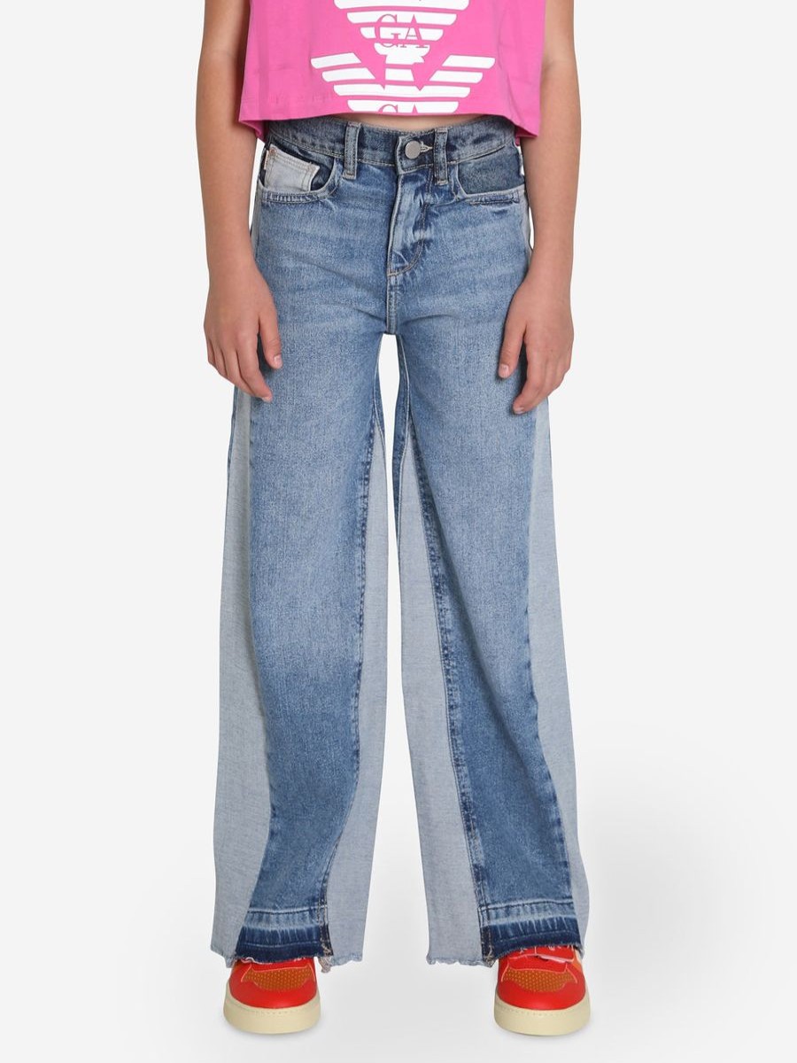 Girls DL1961 Jeans | Girls Lily Wide Leg Jeans In Blue