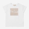 Girls Elie Saab Tops & T-Shirts | Girls Cotton Jersey Logo T-Shirt