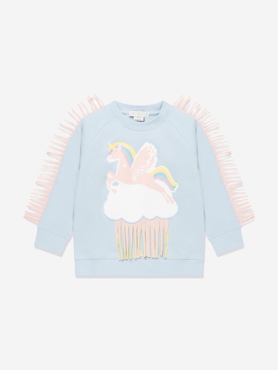 Girls Stella McCartney Kids Sweatshirts & Hoodies | Girls Unicorn Sweatshirt In Blue