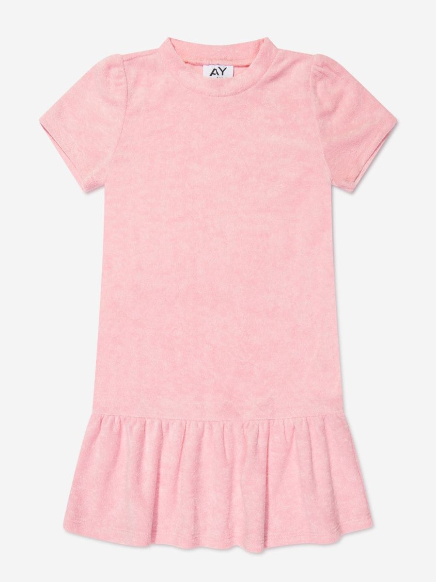 Teen AY by AYLA Dresses | Girls Towelling Mini Dress In Pink