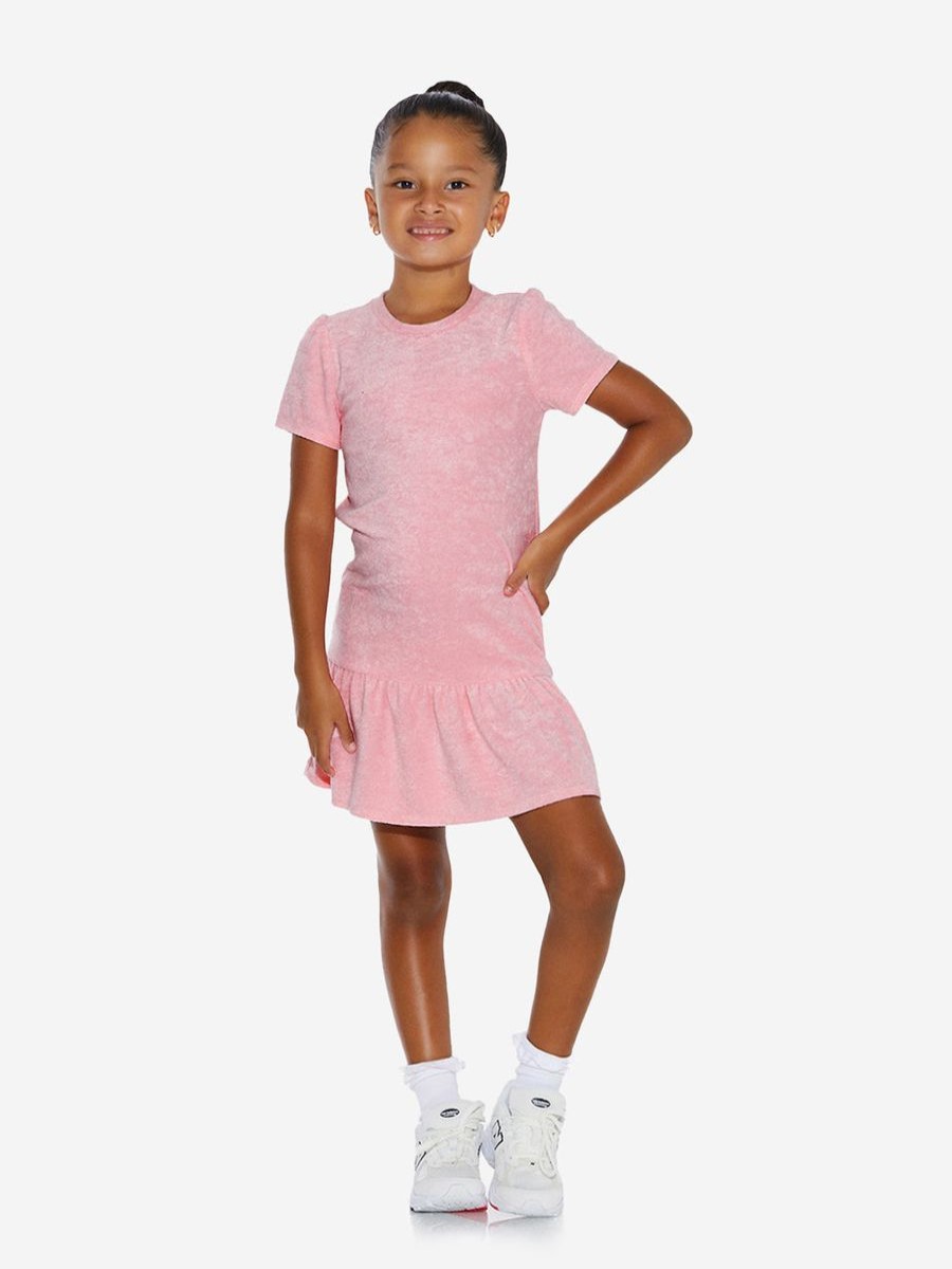 Teen AY by AYLA Dresses | Girls Towelling Mini Dress In Pink