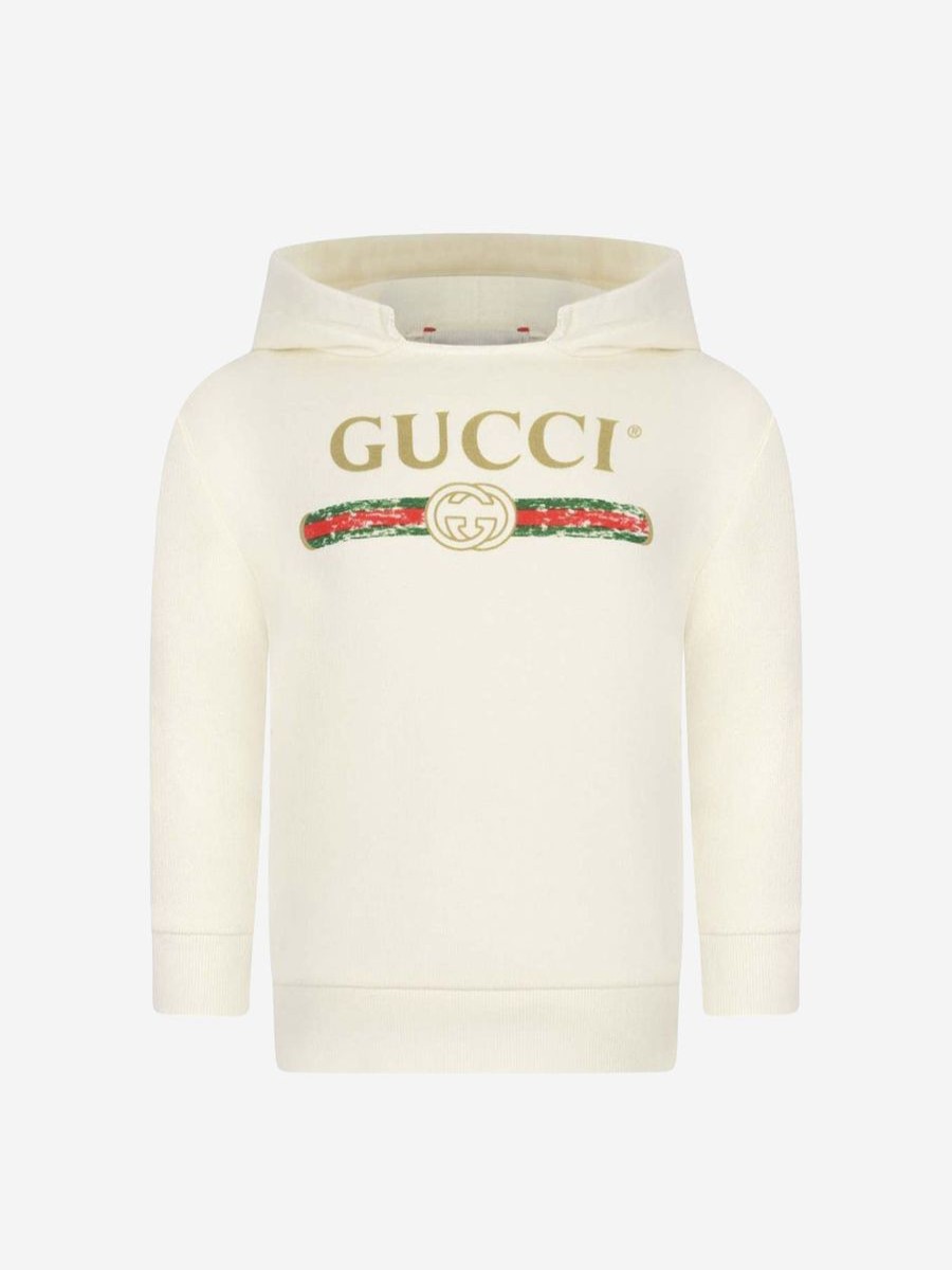 Baby Gucci Kids Sweatshirts & Hoodies | Gucci Kids - Baby Logo Print Hoodie | Childsplay Clothing