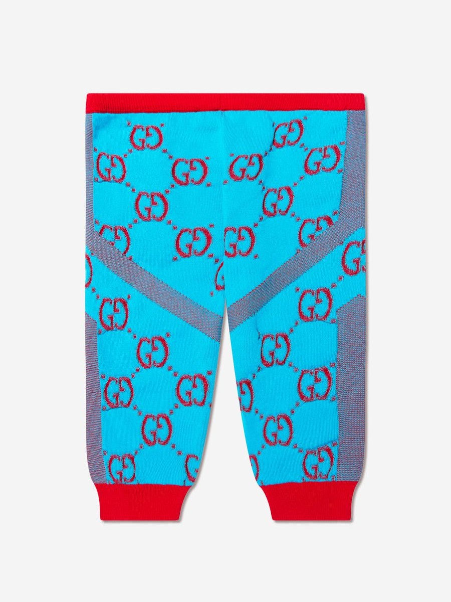 Girls Gucci Kids Leggings | Baby Girls Gg Logo Leggings In Blue