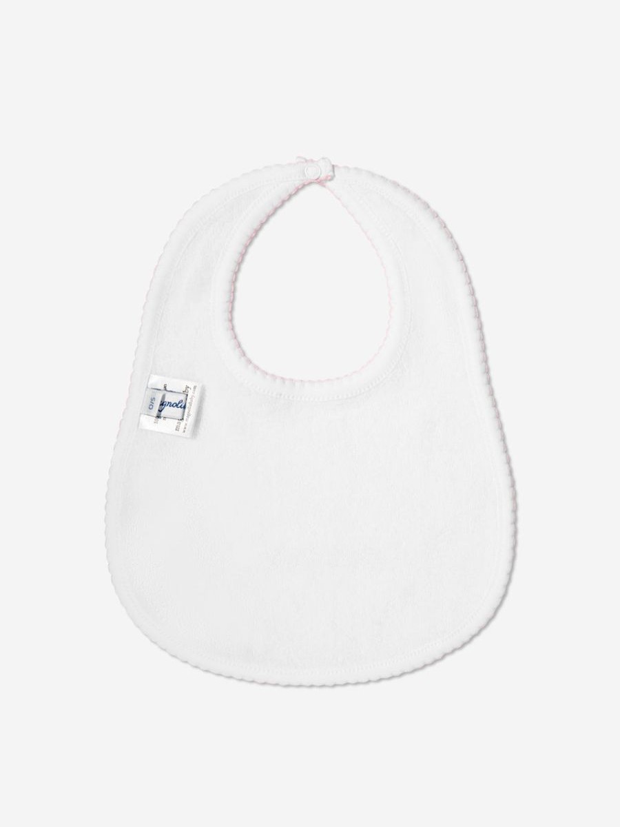 Baby Magnolia Baby Bottles, Dummies & Bibs | Baby Girls Little Sister Bib In White