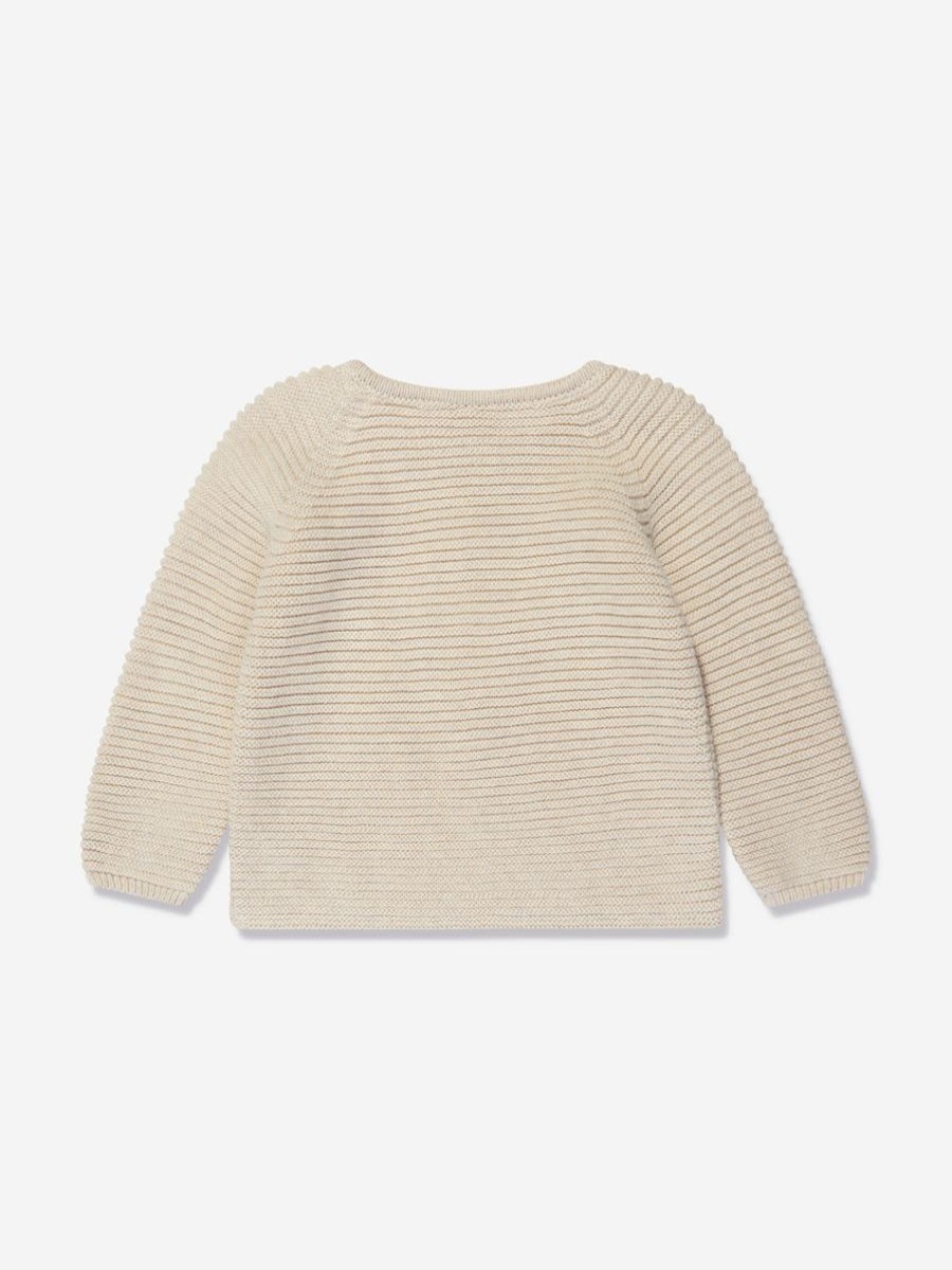 Girls Paz Rodriguez Jumpers & Cardigans | Baby Knitted Cardigan In Beige