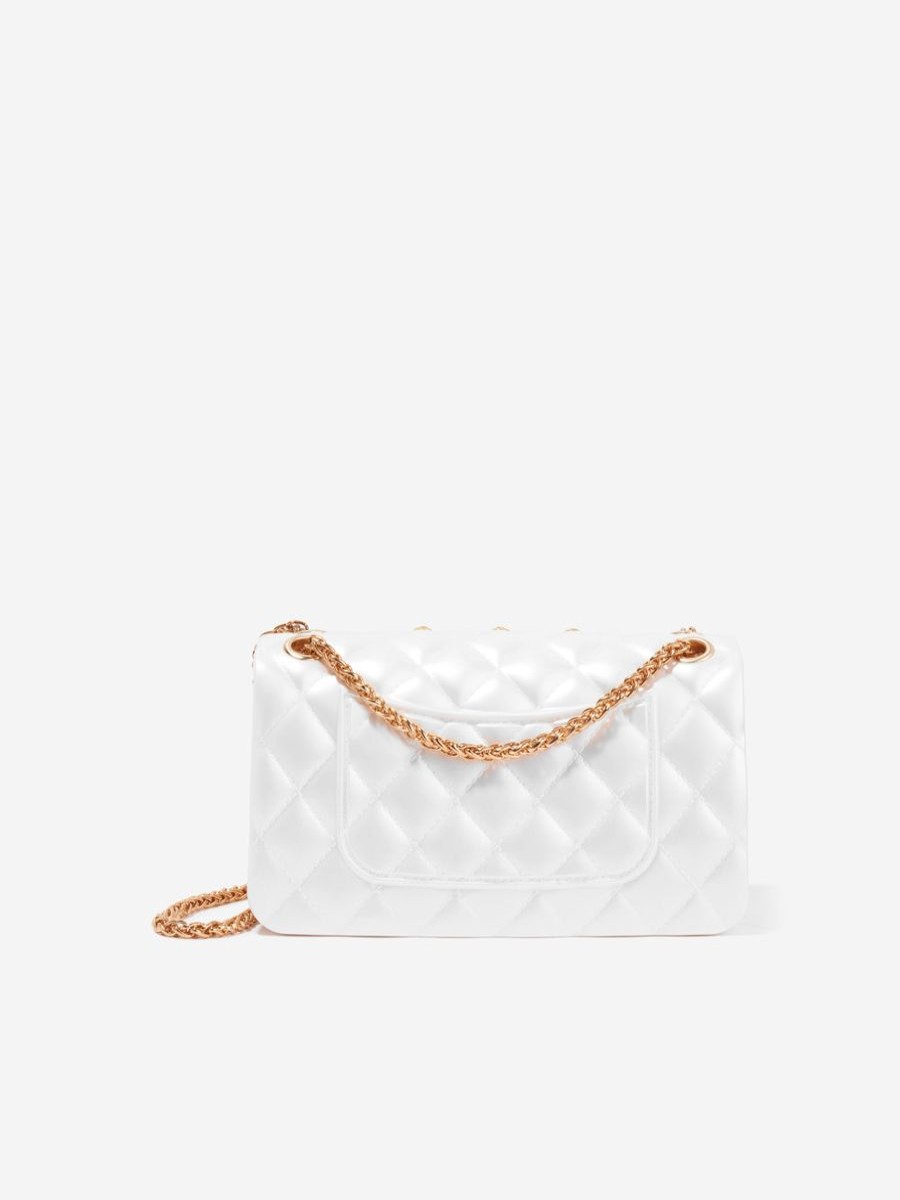 Girls Monnalisa Bags & Backpacks | Girls Studded Handbag In White