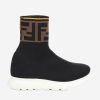 Girls Fendi Kids Sneakers | Fendi Kids - Kids Ff Logo Sock Trainers | Childsplay Clothing