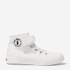 Teen Ralph Lauren Kids Footwear | Ralph Lauren Kids - Kids Forrester High Top Trainers In Cream | Childsplay Clothing