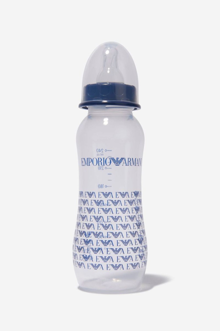 Baby Emporio Armani Bottles, Dummies & Bibs | Emporio Armani - Baby Boys Logo Print Bottle (Large) | Childsplay Clothing