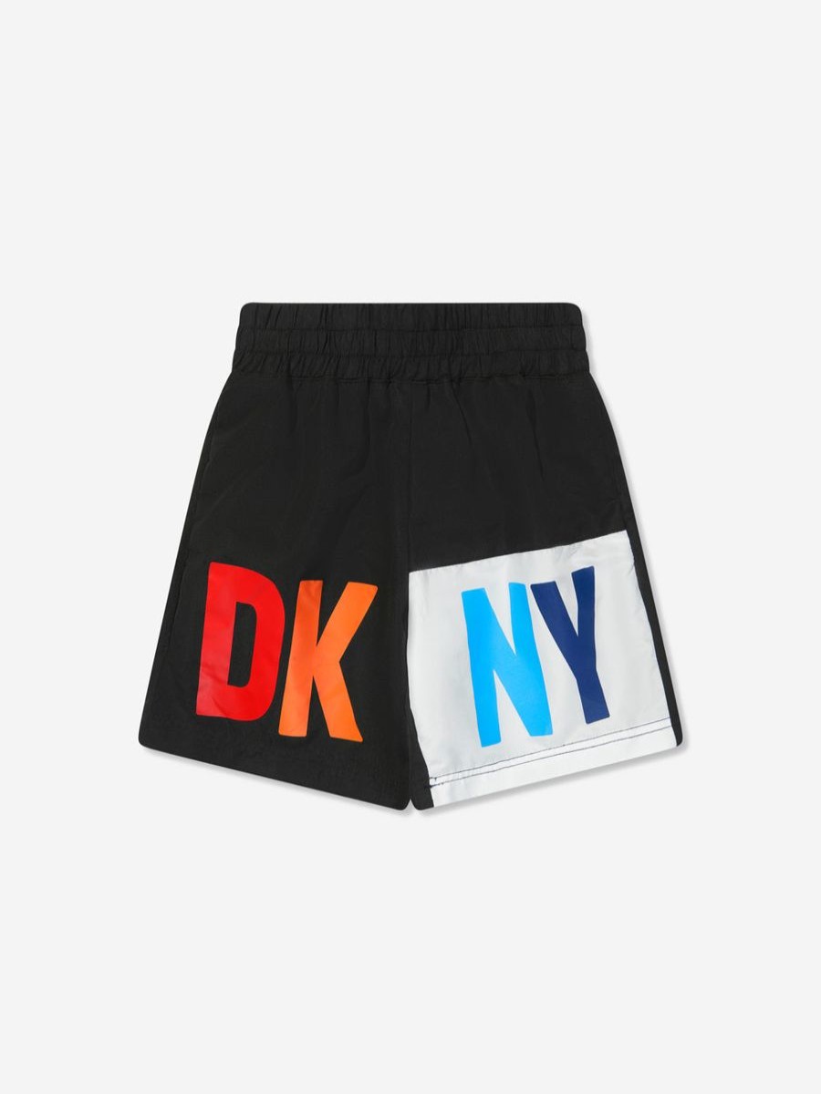 Teen DKNY Swimwear | Boys Logo Swim Shorts In Black