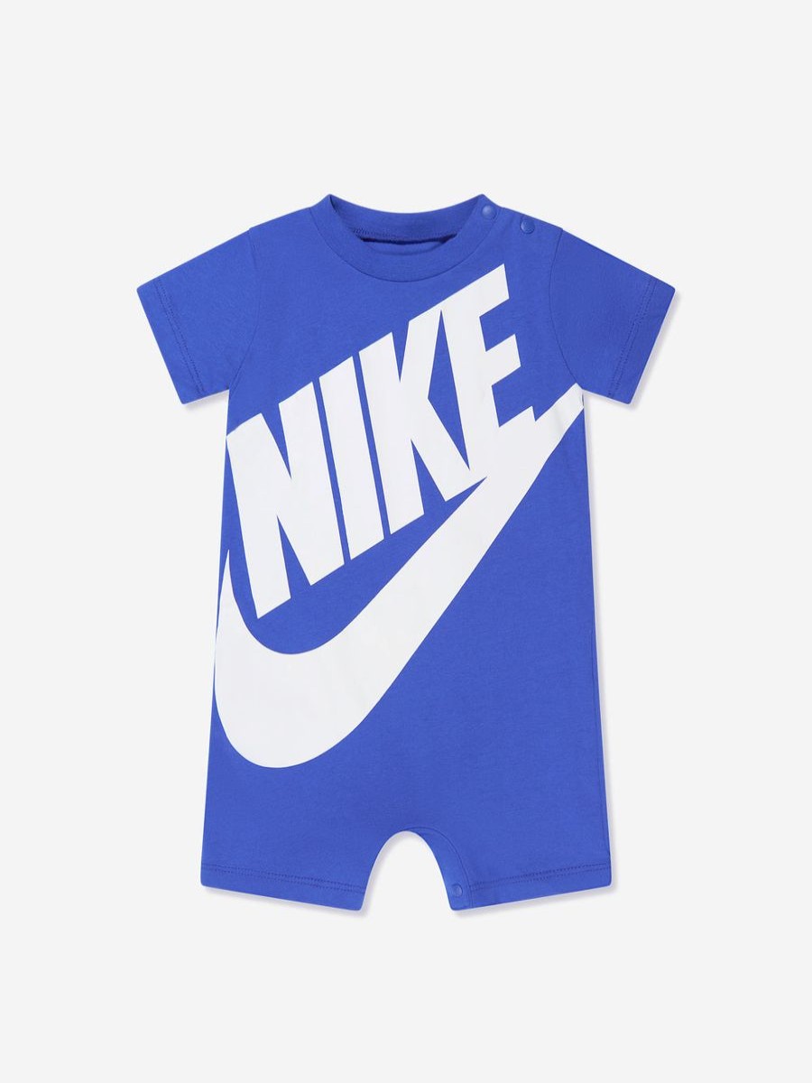 Baby Nike Babygrows & Rompers | Baby Boys Futura Romper In Blue