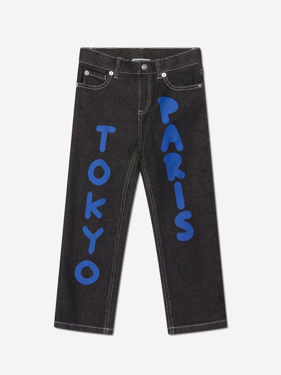 Girls KENZO KIDS Jeans | Kids Tokyo Paris Jeans In Black