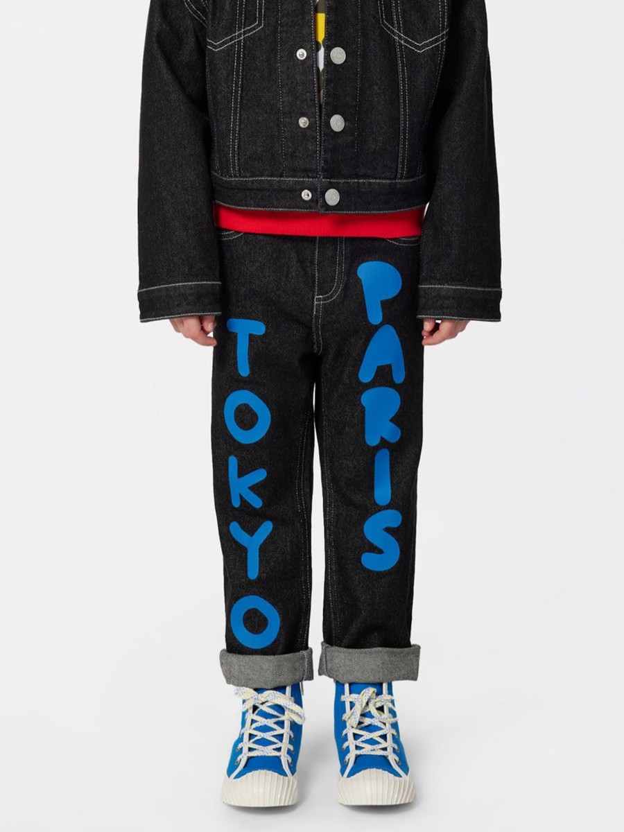 Girls KENZO KIDS Jeans | Kids Tokyo Paris Jeans In Black