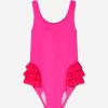 Baby Nessi Byrd Swimwear | Nessi Byrd - Girls Kira Swimsuit In Pink | Childsplay Clothing