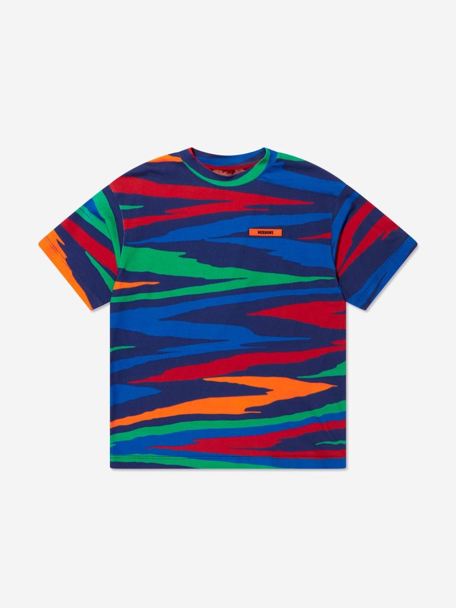 Teen Missoni Sweatshirts & Hoodies | Boys Branded T-Shirt In Multicolour