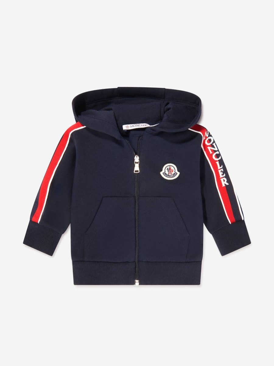 Baby Moncler Enfant Sweatshirts & Hoodies | Baby Boys Zip Up Top In Navy