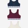 Girls DKNY Underwear | Girls 3 Pack Sports Bra Set In Red