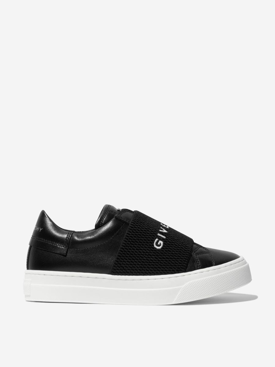 Teen Givenchy Footwear | Givenchy - Boys Leather Logo Trainers | Childsplay Clothing