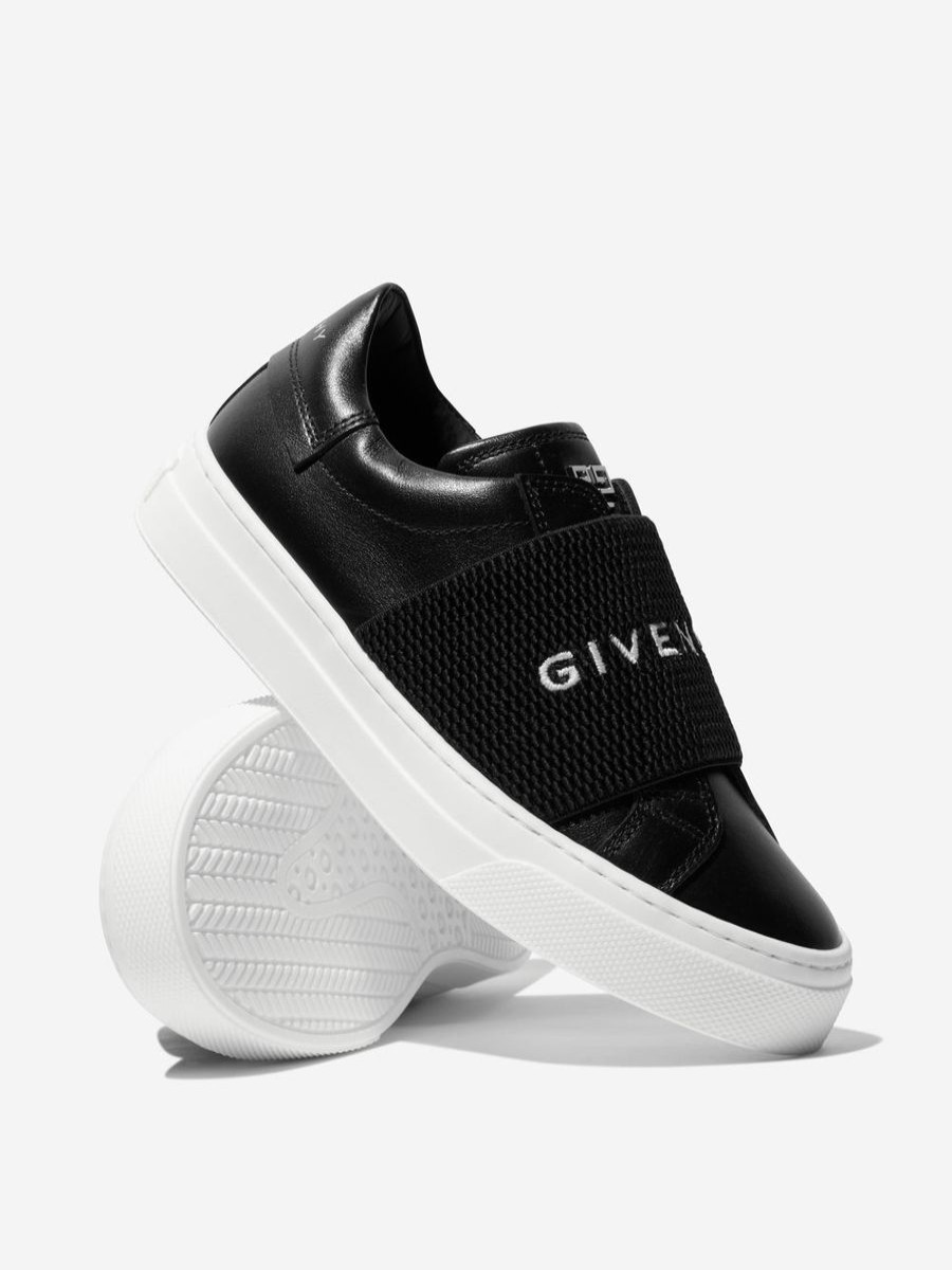 Teen Givenchy Footwear | Givenchy - Boys Leather Logo Trainers | Childsplay Clothing