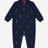 Baby Ralph Lauren Kids Babygrows & Rompers | Ralph Lauren Kids - Baby Boys Schiffli Romper | Childsplay Clothing