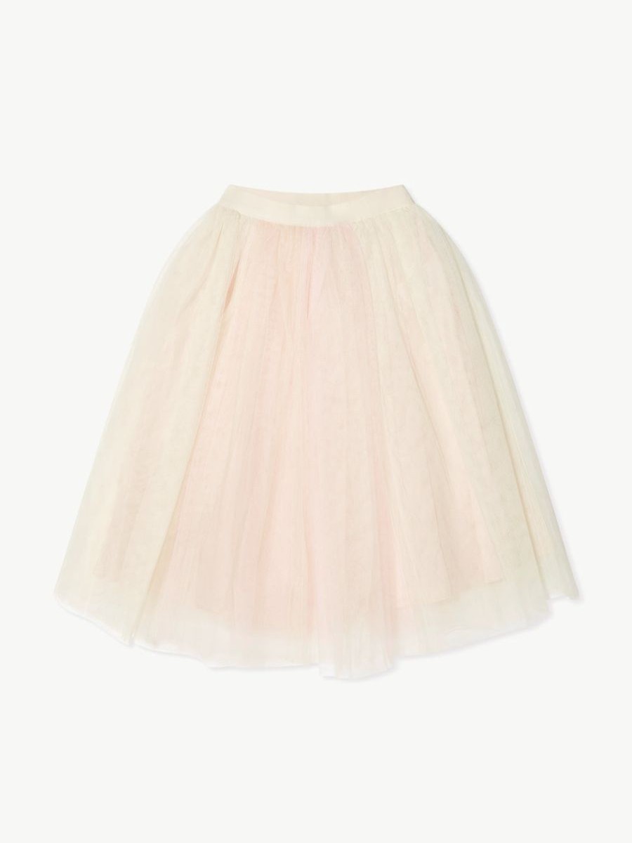 Teen Bonpoint Sweatshirts & Hoodies | Bonpoint - Girls Tulle Panice Maxi Skirt In Pink | Childsplay Clothing