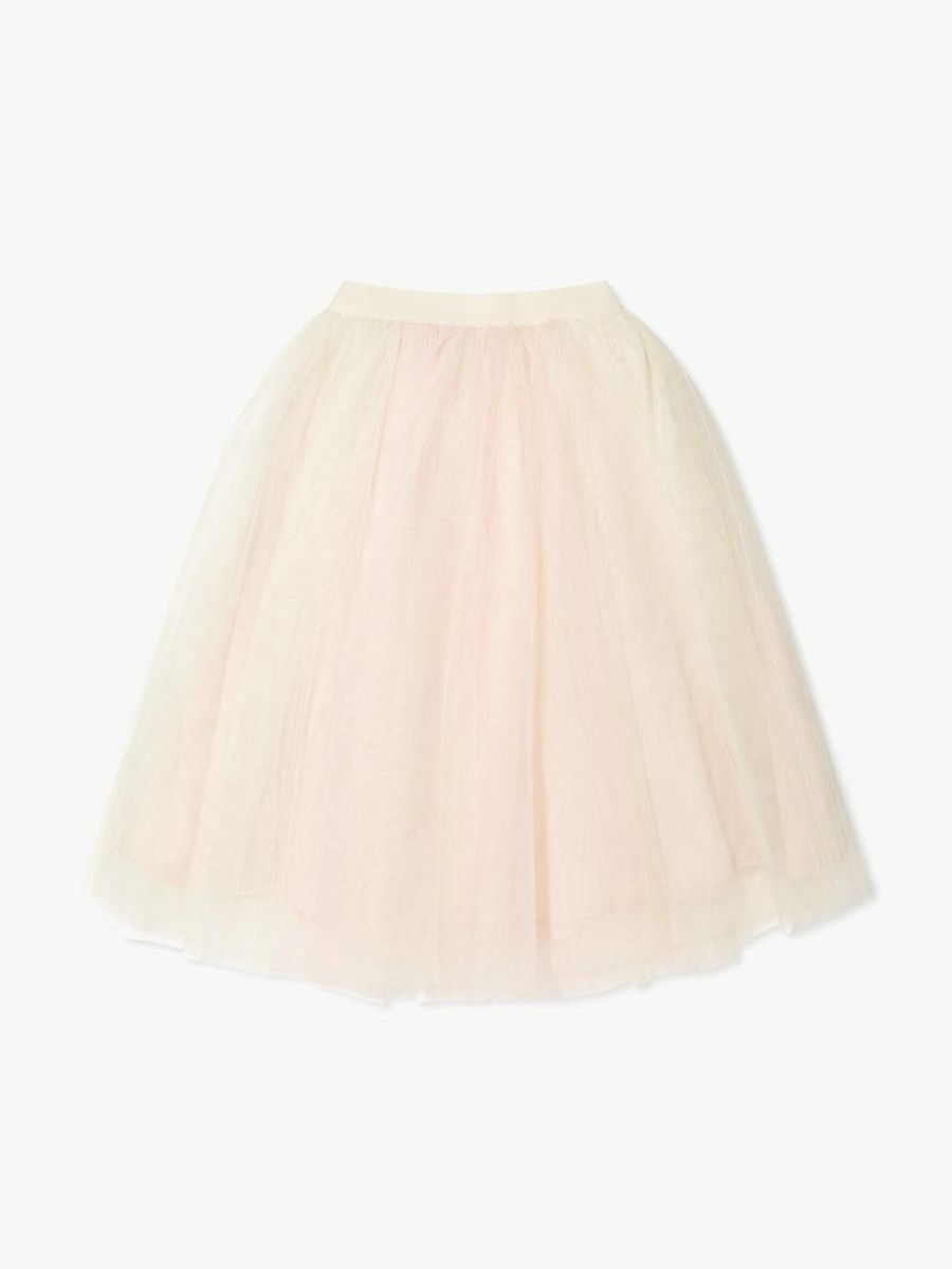 Teen Bonpoint Sweatshirts & Hoodies | Bonpoint - Girls Tulle Panice Maxi Skirt In Pink | Childsplay Clothing