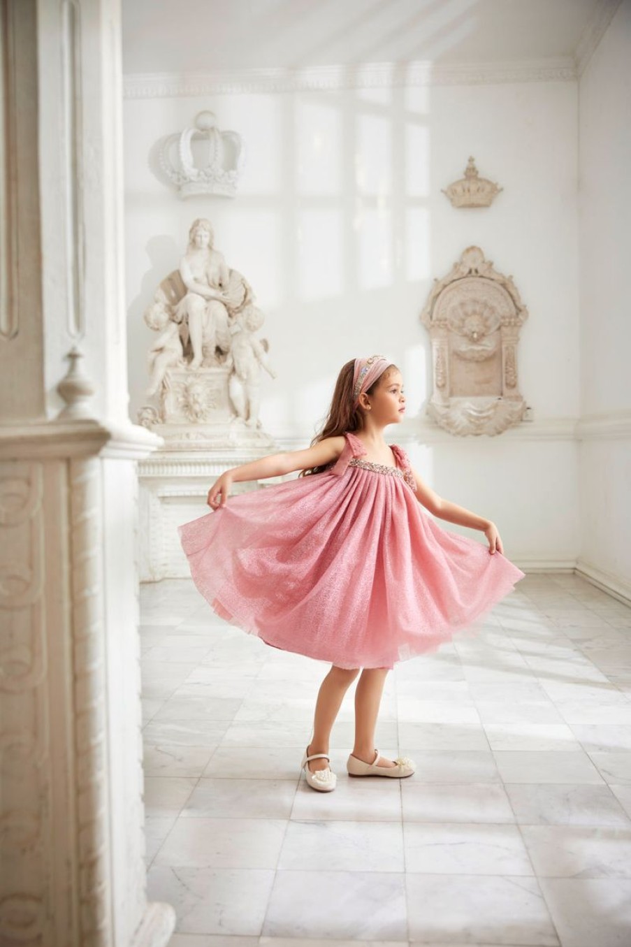 Teen Maison Ava Dresses | Girls Este Occasion Dress In Pink