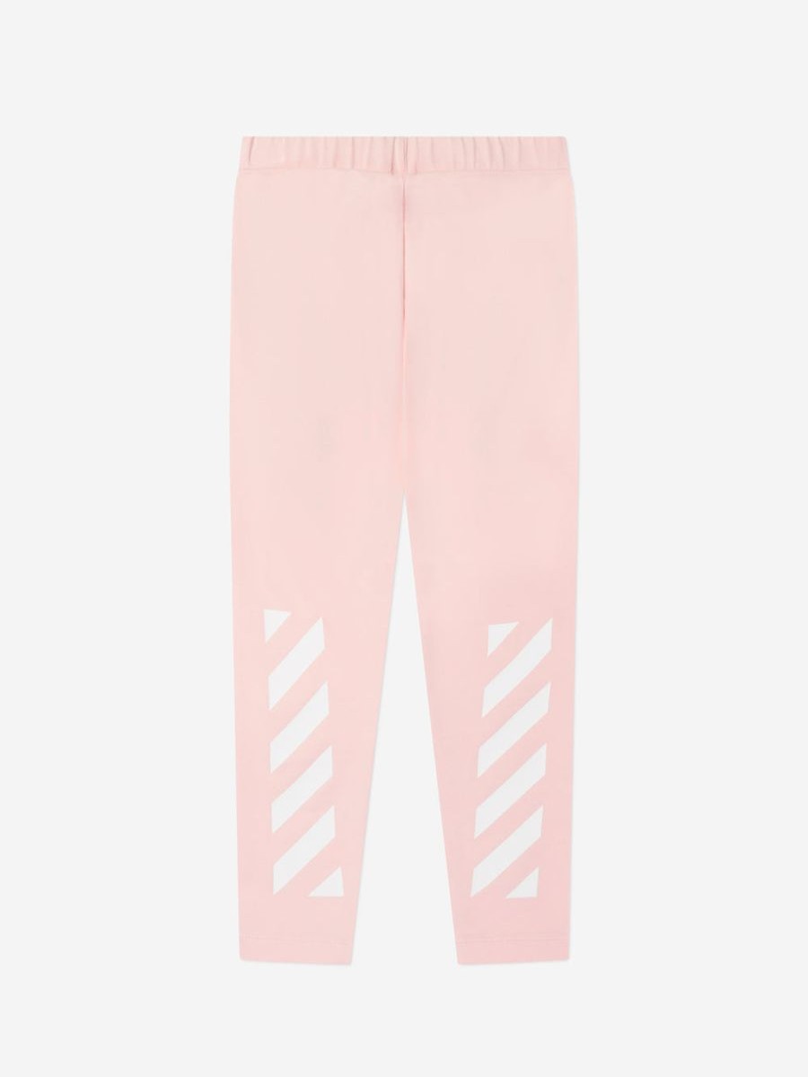 Girls Off-White Leggings | Girls Bookish Diag Leggings In Pink