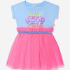 Teen Billieblush Sweatshirts & Hoodies | Billieblush - Girls Good Vibes Dress In Blue | Childsplay Clothing