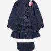 Baby Guess Dresses | Girls Denim Dress In Blue