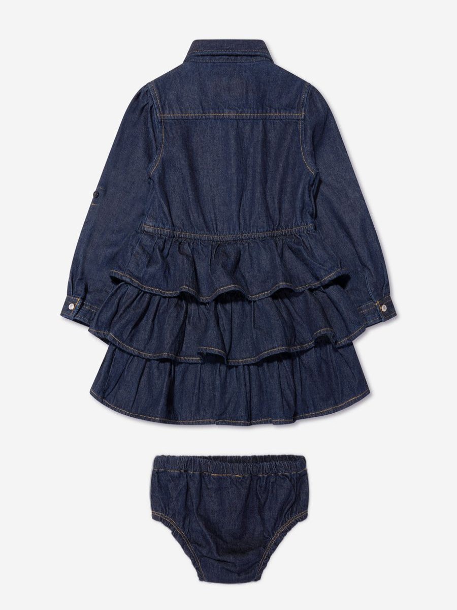 Baby Guess Dresses | Girls Denim Dress In Blue