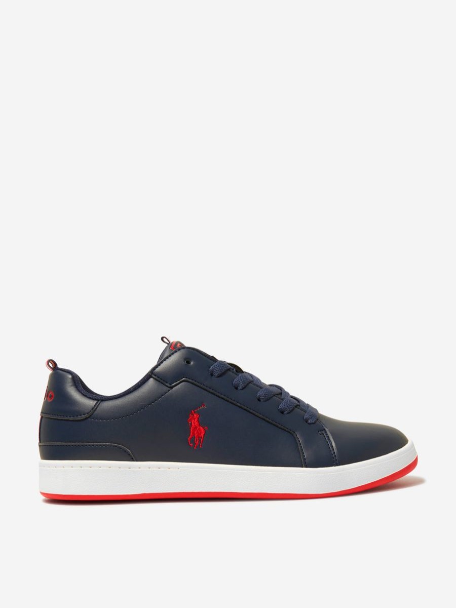 Teen Ralph Lauren Kids Footwear | Ralph Lauren Kids - Kids Heritage Court Trainers | Childsplay Clothing