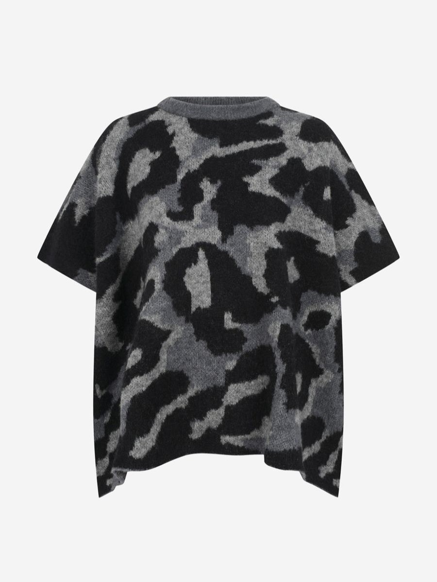 Girls Stella McCartney Kids Sweatshirts & Hoodies | Girls Camo Wool Poncho