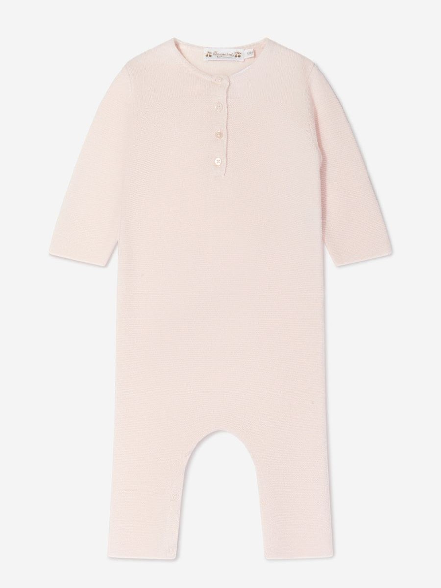 Baby Bonpoint Babygrows & Rompers | Bonpoint - Baby Girls Cashmere Romper | Childsplay Clothing