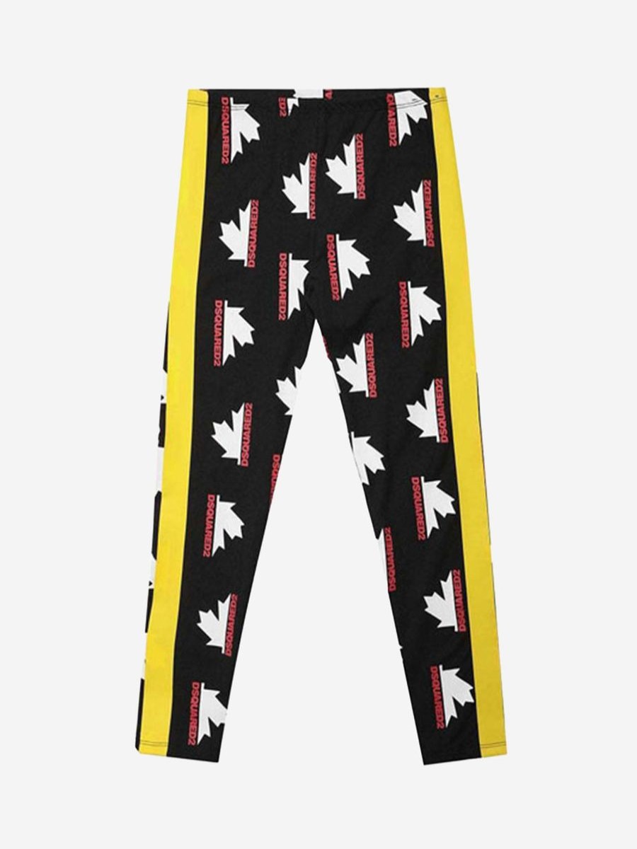 Girls Dsquared2 Kids Trousers | Girls Trousers - Printed Side Tape Trousers