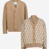 Girls Fendi Kids Jumpers & Cardigans | Unisex Wool Knit Cardigan