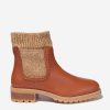 Girls Chloé Boots | Chloe - Girls Leather Knitted Ankle Boots | Childsplay Clothing