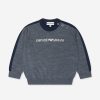 Baby Emporio Armani Jumpers & Cardigans | Baby Boys Wool Jumper In Grey