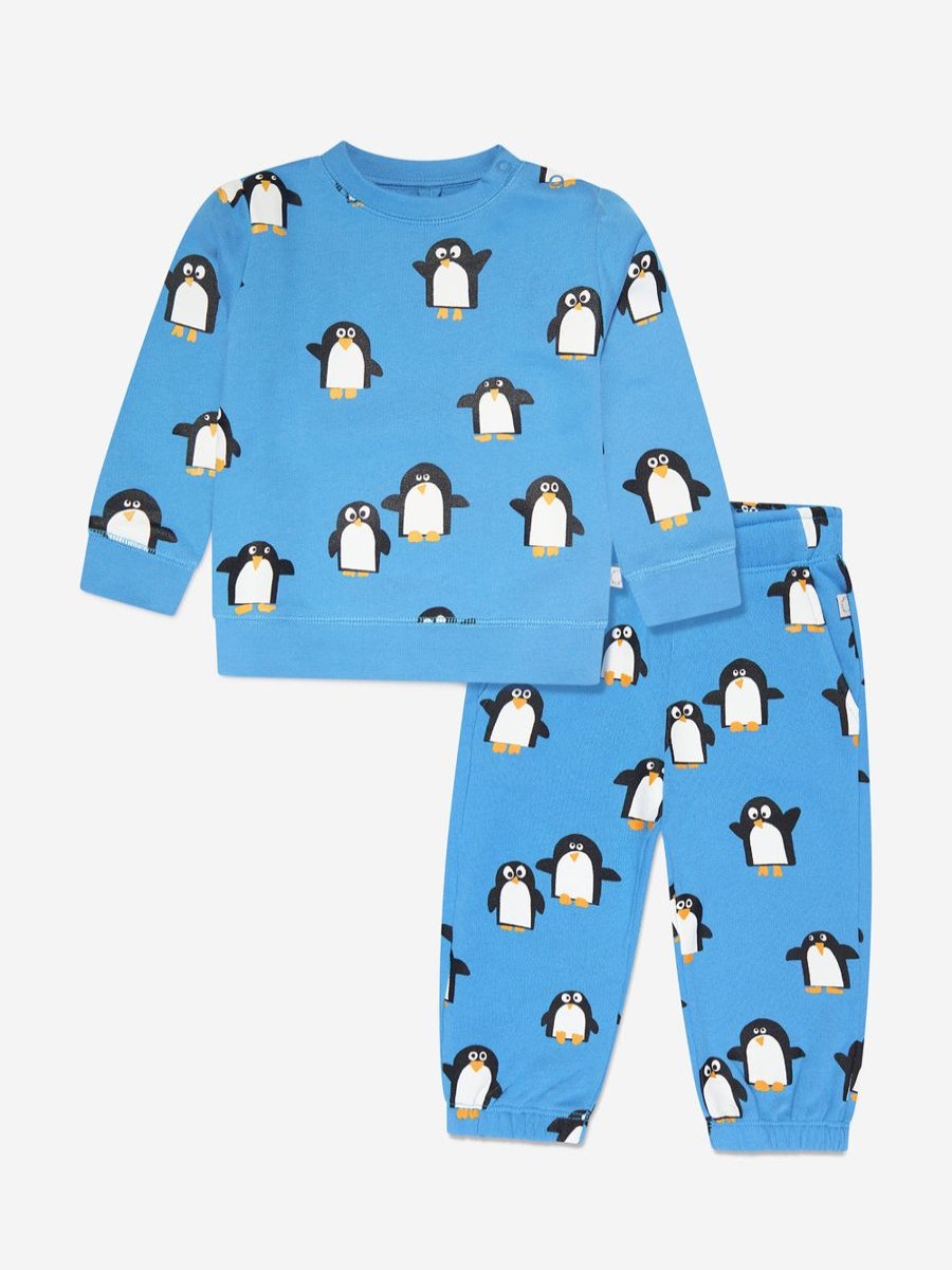 Baby Stella McCartney Kids Tracksuits | Baby Boys Penguin Print Tracksuit In Blue