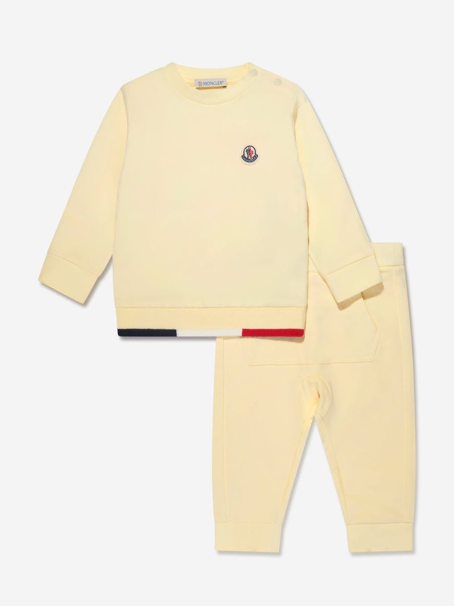 Baby Moncler Enfant Tracksuits | Baby Boys Logo Tracksuit In Yellow