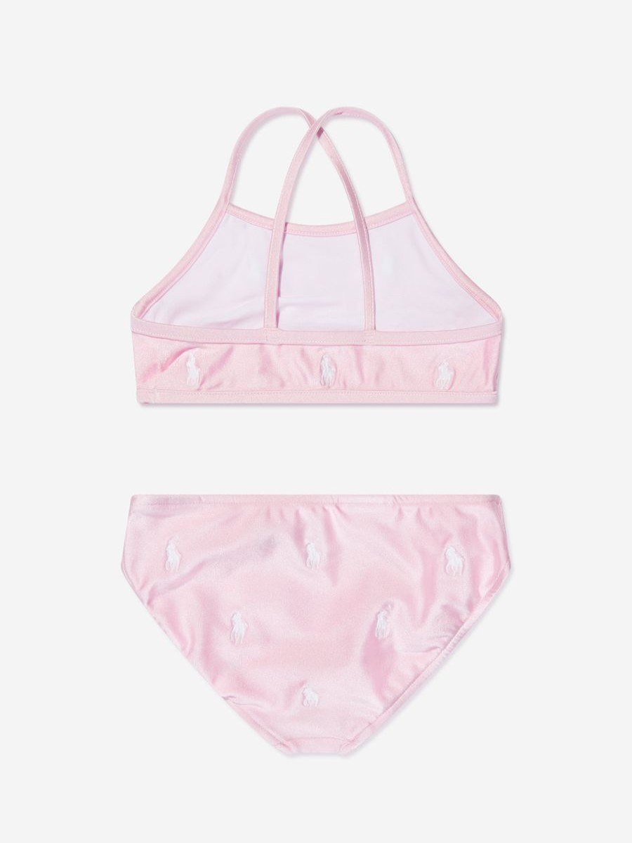 Teen Ralph Lauren Kids Swimwear | Girls Logo Bikini In Pink