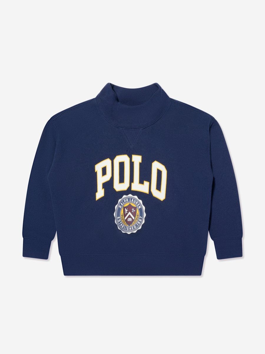 Girls Ralph Lauren Kids Sweatshirts & Hoodies | Girls Varsity Polo Sweatshirt In Navy