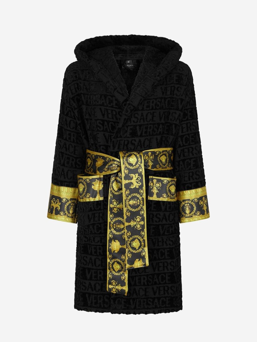 Girls Versace Nightwear & Pyjamas | Versace - Kids Baroque Bathrobe | Childsplay Clothing