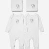 Baby Cotton and Company Babygrows & Rompers | Baby Unisex Organic Cotton Giraffe Babygrow And Muslin Set