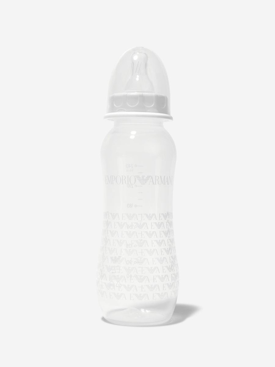 Baby Emporio Armani Bottles, Dummies & Bibs | Baby Unisex Logo Print Bottle (Large)