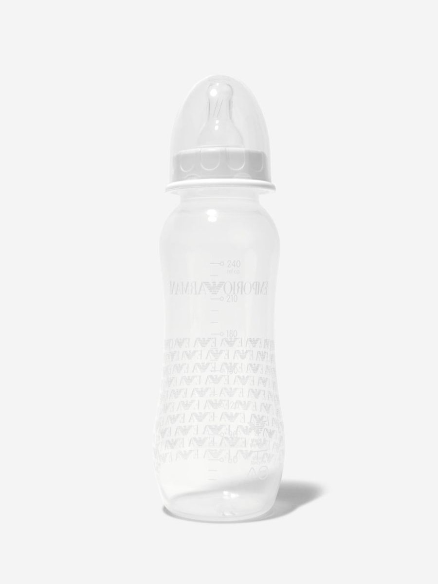 Baby Emporio Armani Bottles, Dummies & Bibs | Baby Unisex Logo Print Bottle (Large)