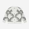 Girls Burberry Kids Jumpers & Cardigans | Kids Baile Crest Cardigan In White