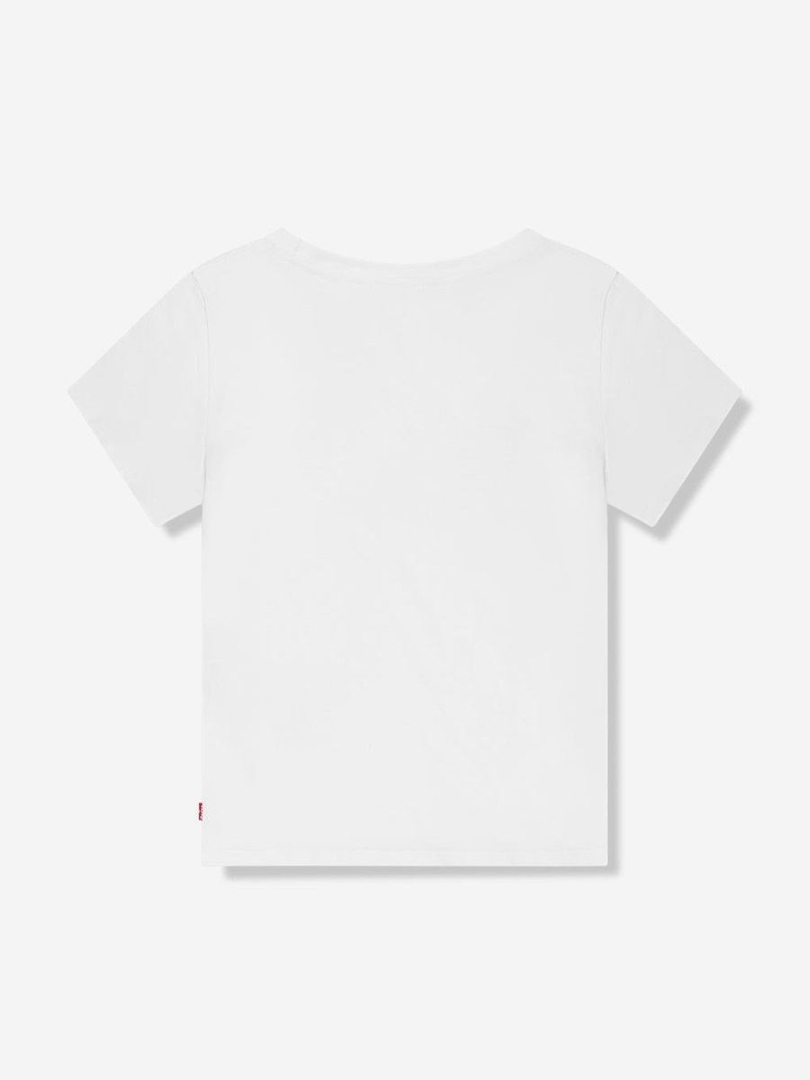 Girls Levi's Kids Wear Tops & T-Shirts | Girls Zebra Batwing T-Shirt In White