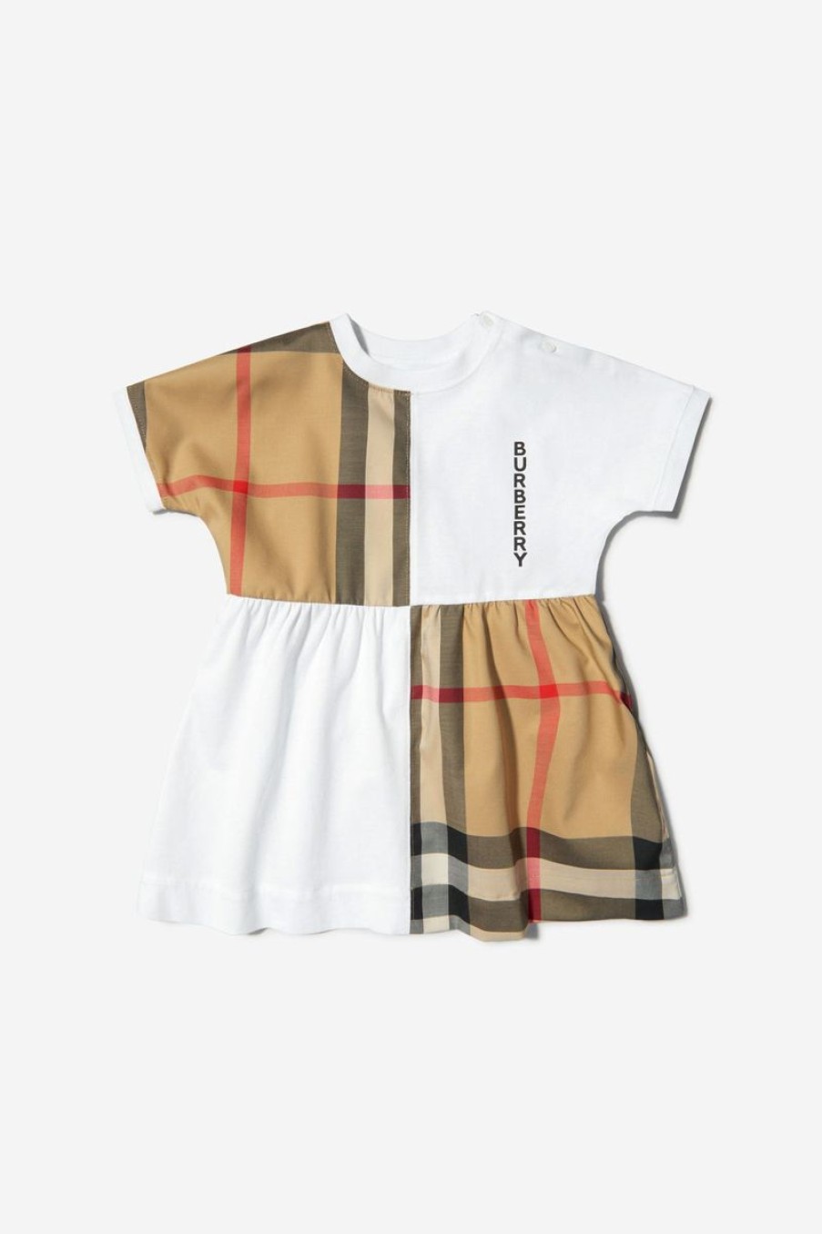 Baby Burberry Kids Dresses | Burberry Kids - Baby Girls Elena Dress And Knickers Set In White | Childsplay Clothing