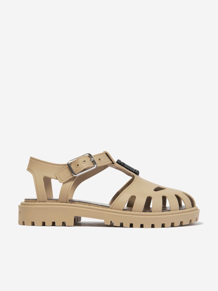 Girls Burberry Kids Sneakers | Kids Rubber Sandals In Archive Beige